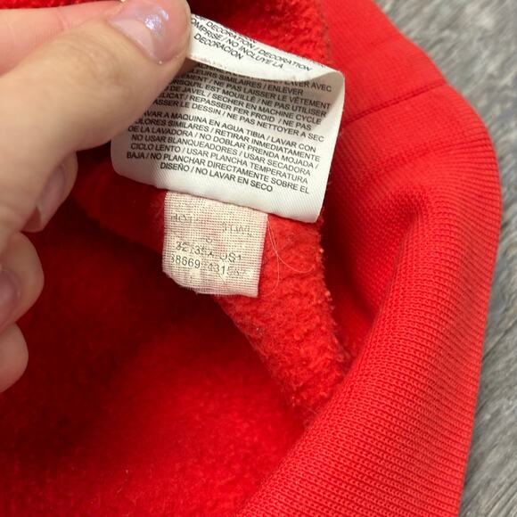 Nike Ohio State University OSU Football Red Mens S Mini Swoosh Pullover Hoodie - Picture 13 of 14